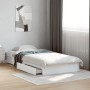 Weißes Holzwerkstoffbett mit Schubladen 90x200 cm von vidaXL, Betten und Lattenroste - Ref: Foro24-3280678, Preis: 167,65 €, ...
