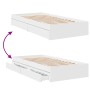 Weißes Holzwerkstoffbett mit Schubladen 90x200 cm von vidaXL, Betten und Lattenroste - Ref: Foro24-3280678, Preis: 167,65 €, ...