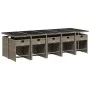 Garten-Essgruppe 11-teilig und graue synthetische Rattankissen von vidaXL, Gartensets - Ref: Foro24-3277879, Preis: 729,15 €,...