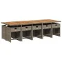 Garten-Essgruppe 11-teilig und graue synthetische Rattankissen von vidaXL, Gartensets - Ref: Foro24-3277885, Preis: 804,21 €,...