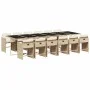 Garten-Essgruppe mit Kissen, 13-teilig, beiges synthetisches Rattan von vidaXL, Gartensets - Ref: Foro24-3277893, Preis: 851,...