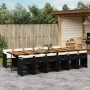 Garden dining set with cushions 13 pieces black synthetic rattan by vidaXL, Garden sets - Ref: Foro24-3277898, Price: 929,74 ...