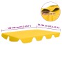 Dosel de repuesto columpio jardín amarillo 150/130x105/70 cm