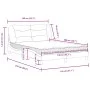 Bed with cappuccino synthetic leather mattress 140x200 cm by vidaXL, Beds and slatted bases - Ref: Foro24-3208728, Price: 449...