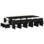 Garden dining set with cushions 15 pieces black synthetic rattan by vidaXL, Garden sets - Ref: Foro24-3277937, Price: 794,32 ...
