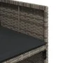 Garden dining set 9 pieces and gray synthetic rattan cushions by vidaXL, Garden sets - Ref: Foro24-3277963, Price: 516,96 €, ...