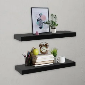 Schwebende Wandregale, 2 Stück, Schwarz, 40x20x3,8 cm. von vidaXL, Regale und Regale - Ref: Foro24-288200, Preis: 34,47 €, Ra...