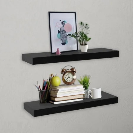 Schwebende Wandregale, 2 Stück, Schwarz, 40x20x3,8 cm. von vidaXL, Regale und Regale - Ref: Foro24-288200, Preis: 33,09 €, Ra...