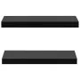 Estantes flotantes de pared 2 unidades negro 40x20x3,8 cm by vidaXL, Shelves and shelves - Ref: Foro24-288200, Price: 33,09 €...
