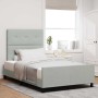Estructura de cama Gris claro 120 x 200 cm Terciopelo