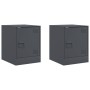 Bedside tables 2 units anthracite gray 34.5x39x44 cm by vidaXL, Nightstands - Ref: Foro24-841612, Price: 63,83 €, Discount: %