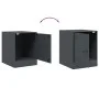 Bedside tables 2 units anthracite gray 34.5x39x44 cm by vidaXL, Nightstands - Ref: Foro24-841612, Price: 63,21 €, Discount: %