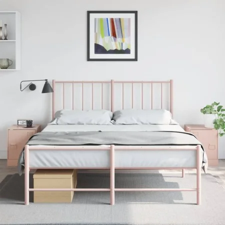 Nightstands 2 units pink steel 34.5x39x44 cm by vidaXL, Nightstands - Ref: Foro24-841610, Price: 63,20 €, Discount: %