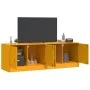 TV furniture 2 units mustard yellow steel 67x39x44 cm by vidaXL, TV Furniture - Ref: Foro24-841638, Price: 108,30 €, Discount: %