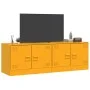 TV-Möbel 2 Einheiten senfgelber Stahl 67x39x44 cm von vidaXL, TV-Möbel - Ref: Foro24-841638, Preis: 108,30 €, Rabatt: %