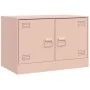 Rosafarbener TV-Schrank aus Stahl, 67 x 39 x 44 cm von vidaXL, TV-Möbel - Ref: Foro24-841633, Preis: 60,37 €, Rabatt: %