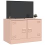 Rosafarbener TV-Schrank aus Stahl, 67 x 39 x 44 cm von vidaXL, TV-Möbel - Ref: Foro24-841633, Preis: 60,96 €, Rabatt: %