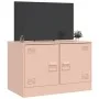 Rosafarbener TV-Schrank aus Stahl, 67 x 39 x 44 cm von vidaXL, TV-Möbel - Ref: Foro24-841633, Preis: 60,37 €, Rabatt: %