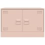 Rosafarbener TV-Schrank aus Stahl, 67 x 39 x 44 cm von vidaXL, TV-Möbel - Ref: Foro24-841633, Preis: 60,96 €, Rabatt: %