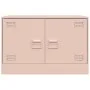 Rosafarbener TV-Schrank aus Stahl, 67 x 39 x 44 cm von vidaXL, TV-Möbel - Ref: Foro24-841633, Preis: 60,37 €, Rabatt: %
