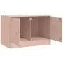 Rosafarbener TV-Schrank aus Stahl, 67 x 39 x 44 cm von vidaXL, TV-Möbel - Ref: Foro24-841633, Preis: 60,37 €, Rabatt: %