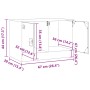 Rosafarbener TV-Schrank aus Stahl, 67 x 39 x 44 cm von vidaXL, TV-Möbel - Ref: Foro24-841633, Preis: 60,96 €, Rabatt: %