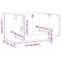 Rosafarbener TV-Schrank aus Stahl, 67 x 39 x 44 cm von vidaXL, TV-Möbel - Ref: Foro24-841633, Preis: 60,37 €, Rabatt: %