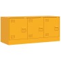 Senfgelber TV-Schrank aus Stahl, 99 x 39 x 44 cm von vidaXL, TV-Möbel - Ref: Foro24-841646, Preis: 94,28 €, Rabatt: %