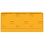 Senfgelber TV-Schrank aus Stahl, 99 x 39 x 44 cm von vidaXL, TV-Möbel - Ref: Foro24-841646, Preis: 94,28 €, Rabatt: %