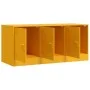 Mueble para TV de acero amarillo mostaza 99x39x44 cm de vidaXL, Muebles TV - Ref: Foro24-841646, Precio: 91,85 €, Descuento: %