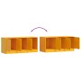 Mueble para TV de acero amarillo mostaza 99x39x44 cm de vidaXL, Muebles TV - Ref: Foro24-841646, Precio: 97,02 €, Descuento: %