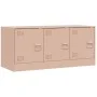 Rosafarbener TV-Schrank aus Stahl, 99 x 39 x 44 cm von vidaXL, TV-Möbel - Ref: Foro24-841644, Preis: 85,96 €, Rabatt: %