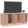 Rosafarbener TV-Schrank aus Stahl, 99 x 39 x 44 cm von vidaXL, TV-Möbel - Ref: Foro24-841644, Preis: 88,02 €, Rabatt: %