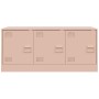 Mueble para TV de acero rosa 99x39x44 cm de vidaXL, Muebles TV - Ref: Foro24-841644, Precio: 87,95 €, Descuento: %