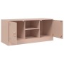 Mueble para TV de acero rosa 99x39x44 cm de vidaXL, Muebles TV - Ref: Foro24-841686, Precio: 79,03 €