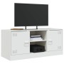 TV-Schrank aus weißem Stahl, 99 x 39 x 44 cm von vidaXL, TV-Möbel - Ref: Foro24-841690, Preis: 78,87 €, Rabatt: %
