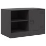 TV-Möbel 2 Einheiten aus schwarzem Stahl 67x39x44 cm von vidaXL, TV-Möbel - Ref: Foro24-841692, Preis: 102,16 €, Rabatt: %