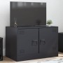 TV-Schrank aus schwarzem Stahl, 67 x 39 x 44 cm von vidaXL, TV-Möbel - Ref: Foro24-841631, Preis: 64,89 €, Rabatt: %