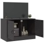 TV-Schrank aus schwarzem Stahl, 67 x 39 x 44 cm von vidaXL, TV-Möbel - Ref: Foro24-841631, Preis: 64,89 €, Rabatt: %