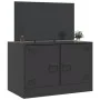 TV-Schrank aus schwarzem Stahl, 67 x 39 x 44 cm von vidaXL, TV-Möbel - Ref: Foro24-841631, Preis: 64,19 €, Rabatt: %