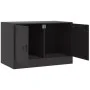 Black steel TV cabinet 67x39x44 cm by vidaXL, TV Furniture - Ref: Foro24-841631, Price: 64,19 €, Discount: %