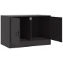 Mueble para TV de acero negro 67x39x44 cm de vidaXL, Muebles TV - Ref: Foro24-841631, Precio: 64,83 €, Descuento: %