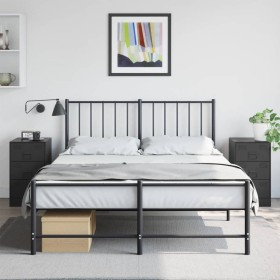 Nachttische 2 Einheiten aus schwarzem Stahl 34,5x39x62 cm von vidaXL, Nachttische - Ref: Foro24-841776, Preis: 133,18 €, Raba...