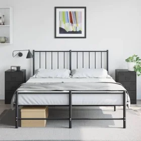 Nachttische 2 Einheiten aus schwarzem Stahl 34,5x39x62 cm von vidaXL, Nachttische - Ref: Foro24-841776, Preis: 131,88 €, Raba...