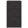 Nachttische 2 Einheiten aus schwarzem Stahl 34,5x39x62 cm von vidaXL, Nachttische - Ref: Foro24-841776, Preis: 131,88 €, Raba...
