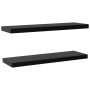 Estantes flotantes de pared 2 unidades negro 120x20x3,8 cm de vidaXL, Estantes y estanterías - Ref: Foro24-288204, Precio: 56...