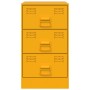Mesita de noche acero amarillo mostaza 34,5x39x62 cm de vidaXL, Mesitas de noche - Ref: Foro24-841781, Precio: 98,32 €, Descu...