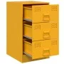 Senfgelber Nachttisch aus Stahl, 34,5 x 39 x 62 cm von vidaXL, Nachttische - Ref: Foro24-841781, Preis: 97,16 €, Rabatt: %