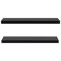 Estantes flotantes de pared 2 unidades negro 120x20x3,8 cm de vidaXL, Estantes y estanterías - Ref: Foro24-288204, Precio: 56...