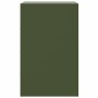 Mesita de noche acero verde oliva 34,5x39x62 cm de vidaXL, Mesitas de noche - Ref: Foro24-841783, Precio: 108,26 €, Descuento: %